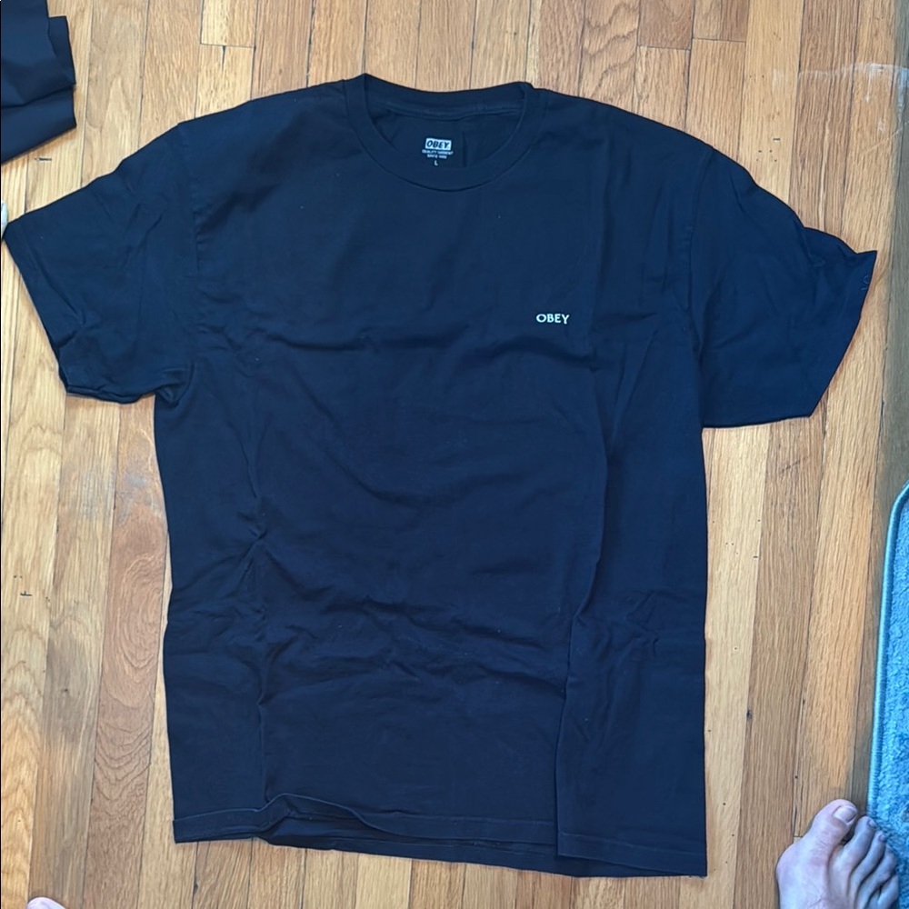 Obey Men's Black T-Shirt